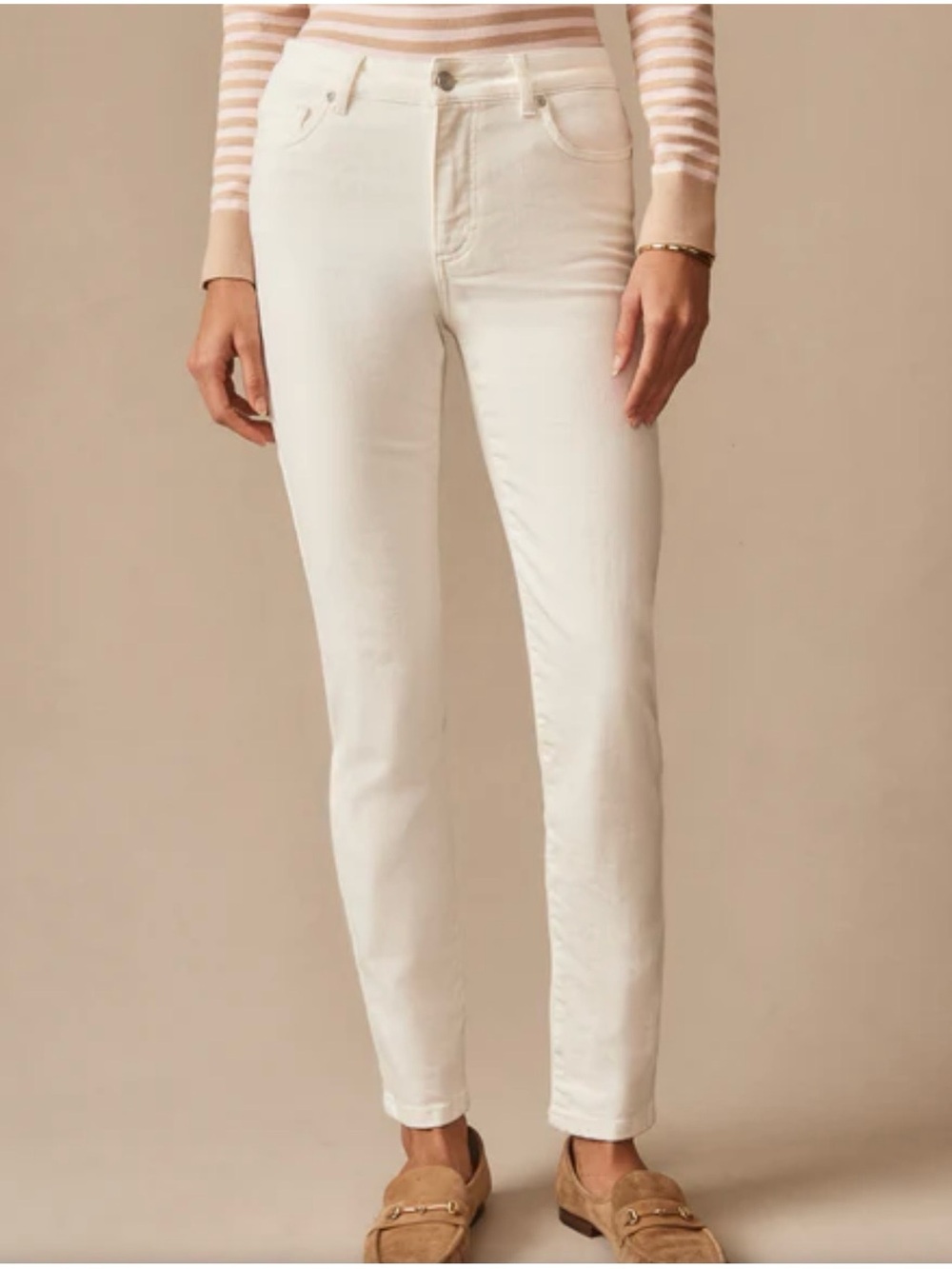 J. McLaughlin Straight Leg Jeans in Natural